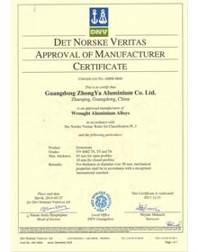 Det Norske Veritas Approval Of Manufacturer Certificate